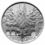 Stříbrná mince 175. výročí založení Moravského zemského muzea v Brně