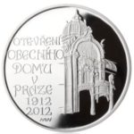 Stříbrná mince 200 Kč 100. výročí otevření Obecního domu v Praze 2012 Proof