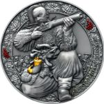 Sběratelská investiční mince 3000 Francs Legendary Warriors Zaporozhian Cossack 3 oz Ag 2021