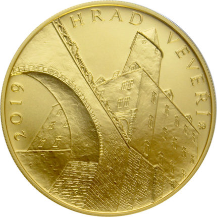 Zlatá mince 5000 Kč - Hrad Veveří 2019