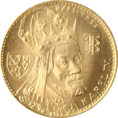 Zlatá mince - Karel IV. Jednodukát Československý 600. výročí úmrtí 1982