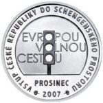 Stříbrná medaile Vstup České republiky do schengenského prostoru 2007