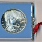 Stříbrná mince 100 Kčs 150. výročí narození Jána Botta 1979 Proof