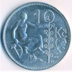 Stříbrná mince 10 Kč 1930