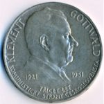 Stříbrná mince 100 Kč 30. výročí založení KSČ 1951