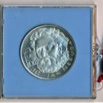 Stříbrná mince 100 Kčs 150. výročí narození Jana Nerudy 1984 Proof