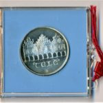 Stříbrná mince 50 Kčs Městská památková rezervace Telč 1986 Proof