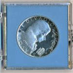 Stříbrná mince 100 Kčs Znovuotevření Stavovského divadla k 200. výročí úmrtí W. A. Mozarta 1991 Proof