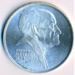 Stříbrná mince 50 Kčs 100. výročí narození Zdeňka Nejedlého 1978 b.k.