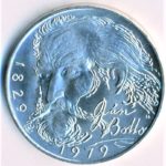 Stříbrná mince 100 Kčs 150. výročí narození Jána Botta 1979 b.k.