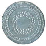 Stříbrná mince 200 Kč Zasedání Mezinárodního měnového fondu a Skupiny světové banky v Praze 2000 b.k.