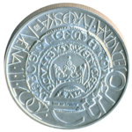 Stříbrná mince 200 Kč Zavedení jednotné evropské měny euro jako oběživa 2001 b.k.