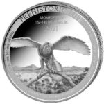 Sběratelská investiční mince 20 Francs Prehistoric Life Archeopteryx 1 oz Ag 2021