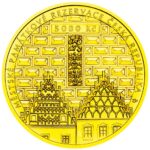 Zlatá mince 5000 Kč - Městská památková rezervace - Tábor 2025 Proof - Obrázek 2