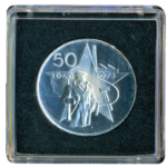 Stříbrná mince 50 Kčs 25. výročí Vítězného února 1973 b.k. Proof