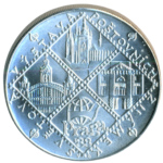Stříbrná mince 100 Kčs Světová výstava poštovních známek Praga 88 1988 b.k.
