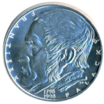 Stříbrná mince 200 Kč 200. výročí narození Františka Palackého 1998 b.k.