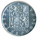 Stříbrná mince 200 Kč 800. výročí korunovace Přemysla I. Otakara českým králem 1998 b.k. - Obrázek 2