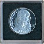 Stříbrná mince 10 Kčs Jan Amos Komenský 1957 Proof
