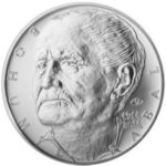 Stříbrná mince 200 Kč – 100. výročí narození Bohumila Hrabala 2014 b.k.