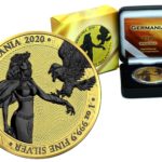 Sběratelská investiční mince 5 Mark Germania Space Gold 1 oz Ag 2020