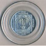 Stříbrná mince 25 Kčs 50. výročí Slovenského národního divadla 1970 Proof