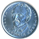 Stříbrná mince 500 Kč 200. výročí narození Karla Jaromíra Erbena 2011 b.k.