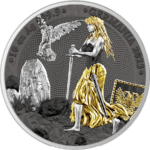 Sběratelská investiční mince 50 Mark Germania 10 oz Ag 2023 ANA Edition, číslováno na hraně