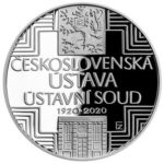 Stříbrná mince 500 Kč  100. výročí schválení československé ústavy a vzniku Ústavního soudu Československé republiky 2020 Proof