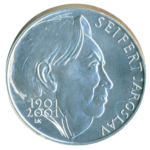 Stříbrná mince 200 Kč 100. výročí narození Jaroslava Seiferta 2001 b.k.