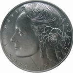 Stříbrná mince 200 Kč 100. výročí výročí narození Jarmily Novotné 2007 b.k.