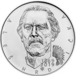 Stříbrná mince 200 Kč – 150. výročí narození Aleše Hrdličky 2019 b.k.