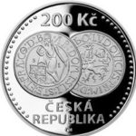 Stříbrná mince 200 Kč – 500. výročí zahájení ražby jáchymovských tolarů 2020 Proof