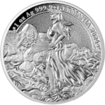 Sběratelská investiční mince 5 Mark Germania 1 oz Ag 2024 Proof