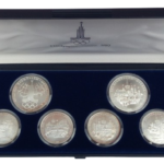 Sběratelská investiční sada stříbrných mincí 5 a 10 Rublů LOH Moskva 1980 BU - č. 4