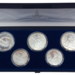 Sběratelská investiční sada stříbrných mincí 5 a 10 Rublů LOH Moskva 1980 BU - č. 5