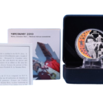 Sběratelská investiční mince 25 Dollars ZOH Vancouver 2010 Proof Hologram - biatlon