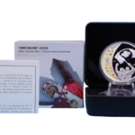 Sběratelská investiční mince 25 Dollars ZOH Vancouver 2010 Proof Hologram - vlajkonoši