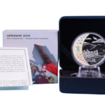 Sběratelská investiční mince 25 Dollars ZOH Vancouver 2010 Proof Hologram - olympijská vesnice