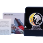 Sběratelská investiční mince 25 Dollars ZOH Vancouver 2010 Proof Hologram - rychlobruslení