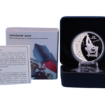 Sběratelská investiční mince 25 Dollars ZOH Vancouver 2010 Proof Hologram - skeleton