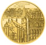 Zlatá mince 5000 Kč - Městská památková rezervace II - Plzeň 2026 Proof