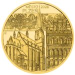 Zlatá mince 5000 Kč - Městská památková rezervace II - Plzeň 2026 Proof