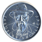 Stříbrná mince 200 Kč 150. výročí narození Jaroslava Vrchlického 2003 b.k.