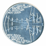 Stříbrná mince 200 Kč 400. výročí úmrtí Jakuba Krčína z Jelčan a Sedlčan 2004 b.k.
