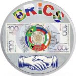 Sběratelská investiční mince 2 Dollars BRICS Měna 1 oz Ag 2024