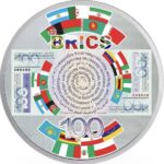 Sběratelská investiční mince 2 Dollars BRICS Měna 1 oz Ag 2024 - Obrázek 2