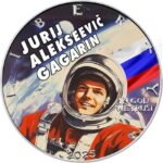 Sběratelská investiční mince 1 USD American Eagle J. A. Gagarin RussianArt 1 oz Ag 2025