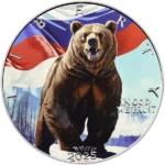 Sběratelská investiční mince 1 USD American Eagle Ruský medvěd RussianArt 1 oz Ag 2025