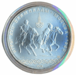 Sběratelská investiční mince 10 Rublů LOH Moskva 1980 BU - koně